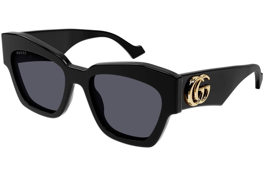 Okulary przeciwsłoneczne Gucci GG1422S 001 Kocie oczy Czarne