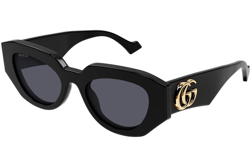 Okulary przeciwsłoneczne Gucci GG1421S 001 Kocie oczy Czarne