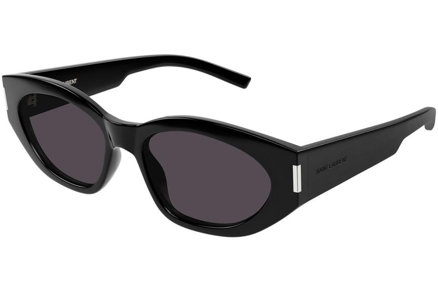 Okulary przeciwsłoneczne Saint Laurent SL638 001 Kocie oczy Czarne