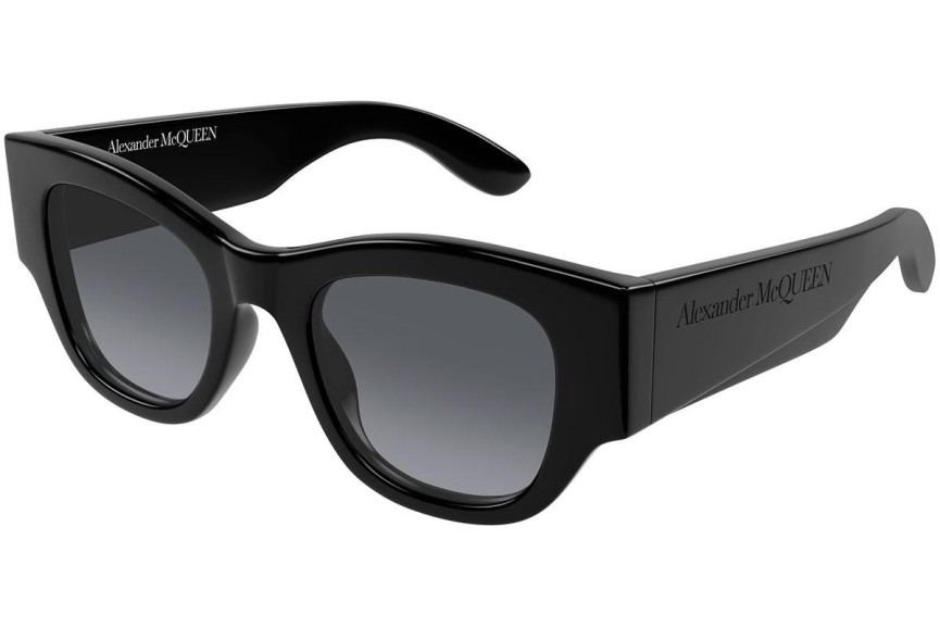 Okulary przeciwsłoneczne Alexander McQueen AM0420S 001 Kwadratowe Czarne