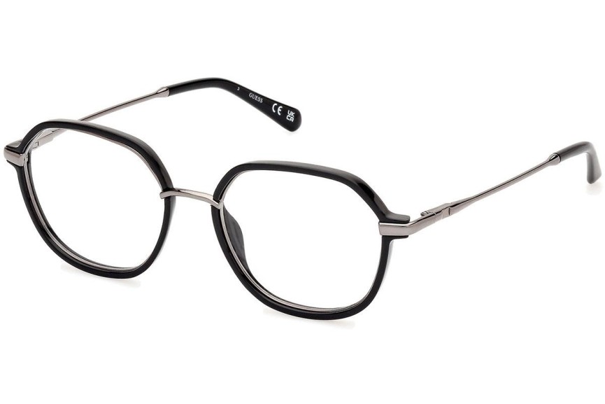 Okulary korekcyjne Guess GU50098 001 Okrągłe Czarne