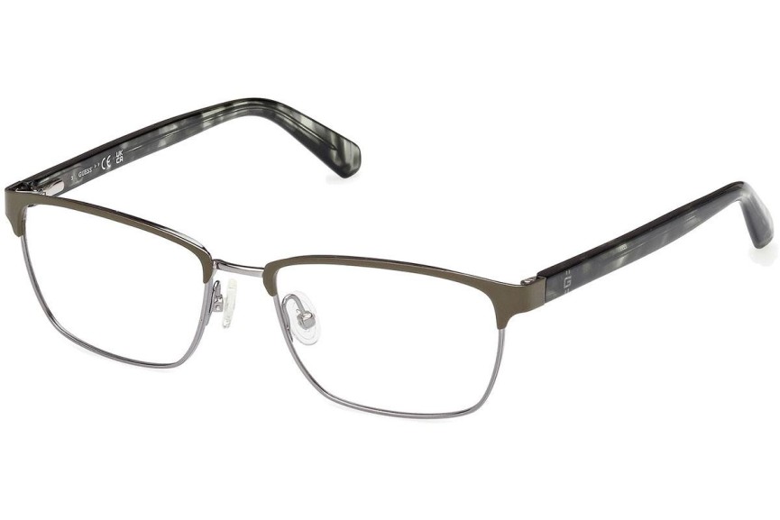 Okulary korekcyjne Guess GU50091 097 Prostokątne Zielone