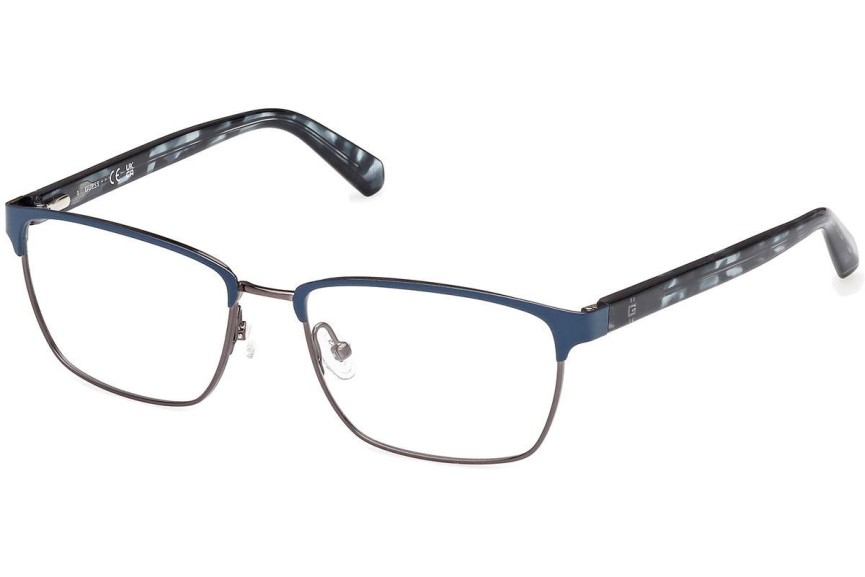 Okulary korekcyjne Guess GU50091 091 Prostokątne Niebieskie