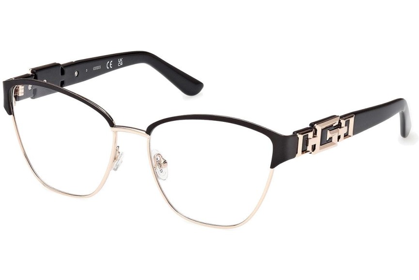 Okulary korekcyjne Guess GU2984 005 Browline Czarne