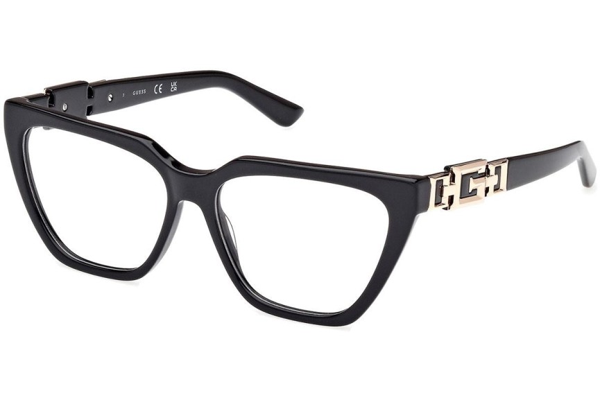 Okulary korekcyjne Guess GU2985 001 Nieregularny Czarne