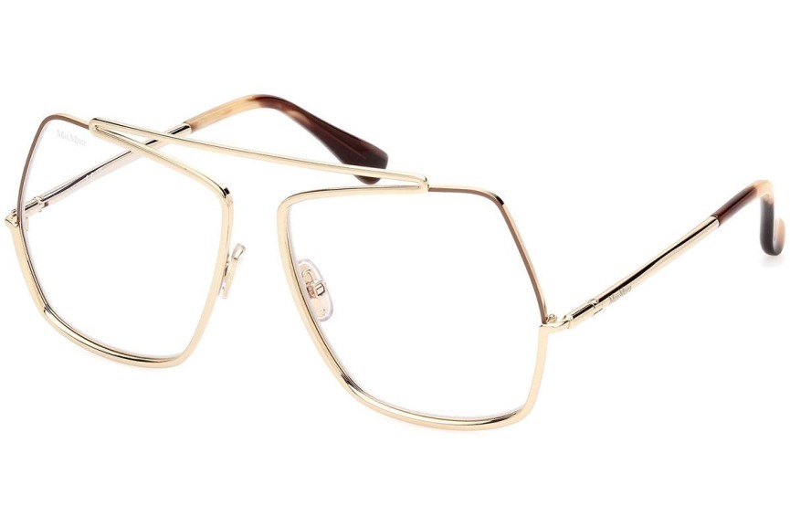 Okulary korekcyjne Max Mara MM5118-B 032 Nieregularny Złote