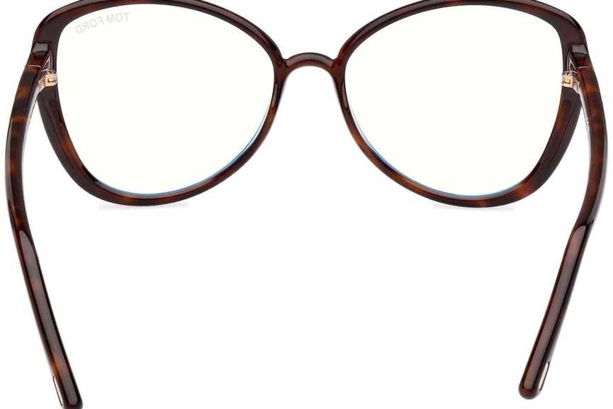 Okulary korekcyjne Tom Ford FT5907-B 052 Kocie oczy Havana