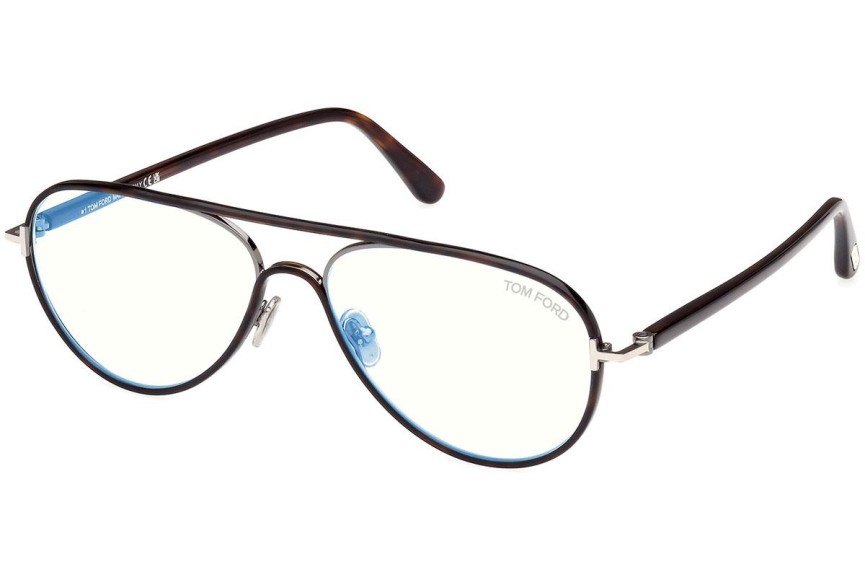 Okulary korekcyjne Tom Ford FT5897-B 052 Pilotki (Aviator) Havana