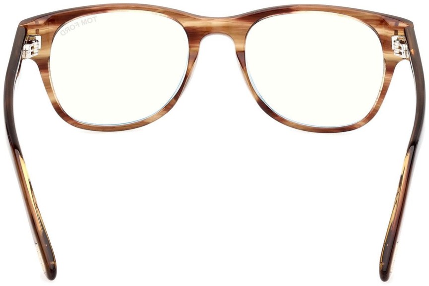 Okulary korekcyjne Tom Ford FT5898-B 050 Kwadratowe Brązowe