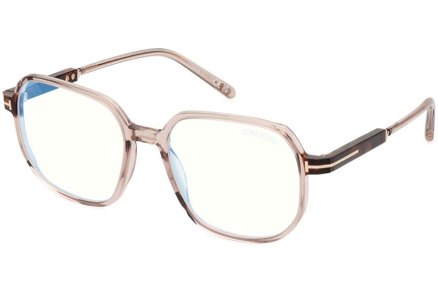 Okulary korekcyjne Tom Ford FT5911-B 045 Kwadratowe Brązowe