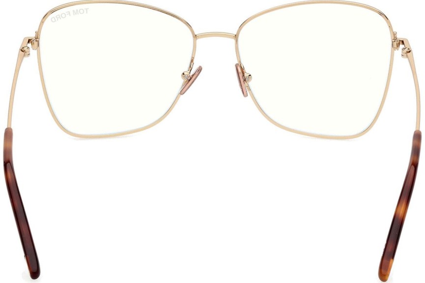 Okulary korekcyjne Tom Ford FT5906-B 046 Kocie oczy Brązowe