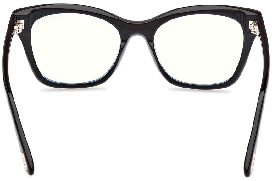 Okulary korekcyjne Tom Ford FT5909-B 001 Kocie oczy Czarne