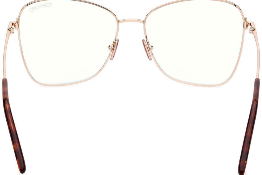 Okulary korekcyjne Tom Ford FT5906-B 069 Kocie oczy Czerwone