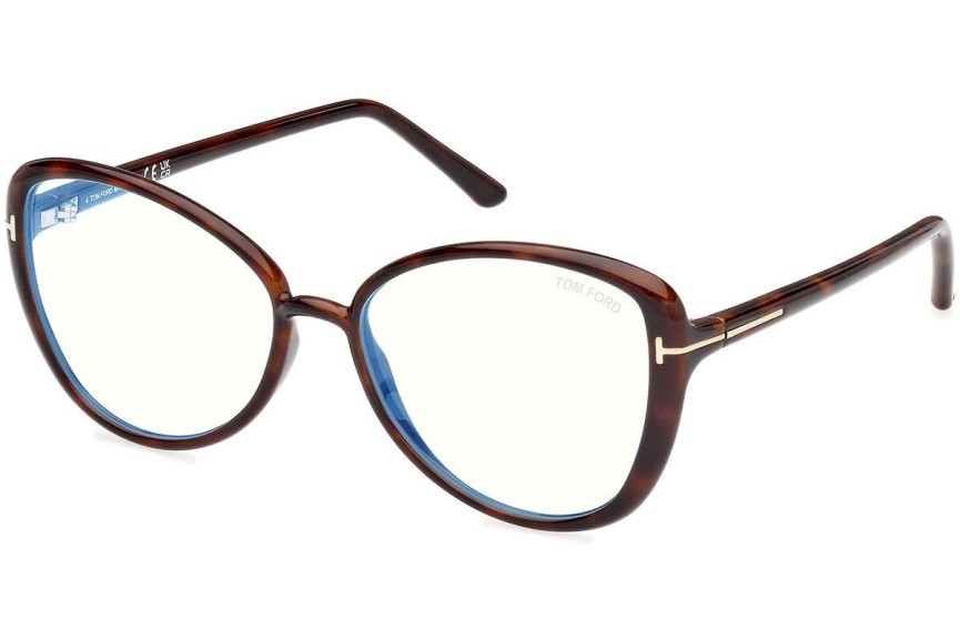 Okulary korekcyjne Tom Ford FT5907-B 052 Kocie oczy Havana