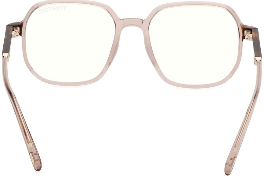 Okulary korekcyjne Tom Ford FT5911-B 045 Kwadratowe Brązowe