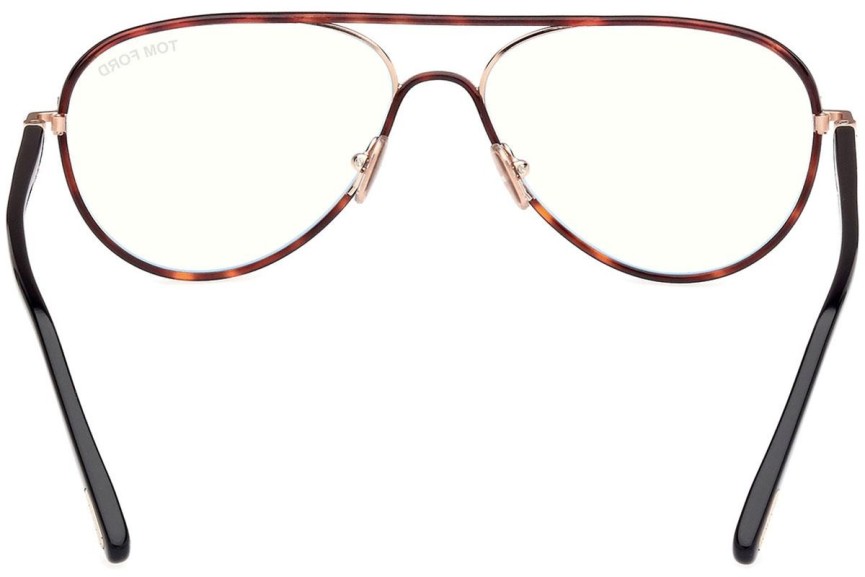 Okulary korekcyjne Tom Ford FT5897-B 053 Pilotki (Aviator) Havana