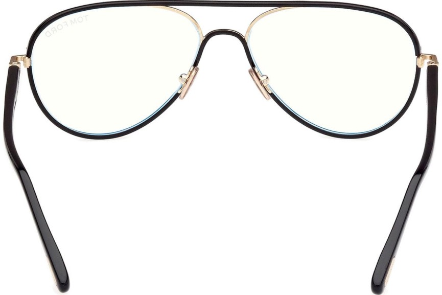 Okulary korekcyjne Tom Ford FT5897-B 001 Pilotki (Aviator) Czarne