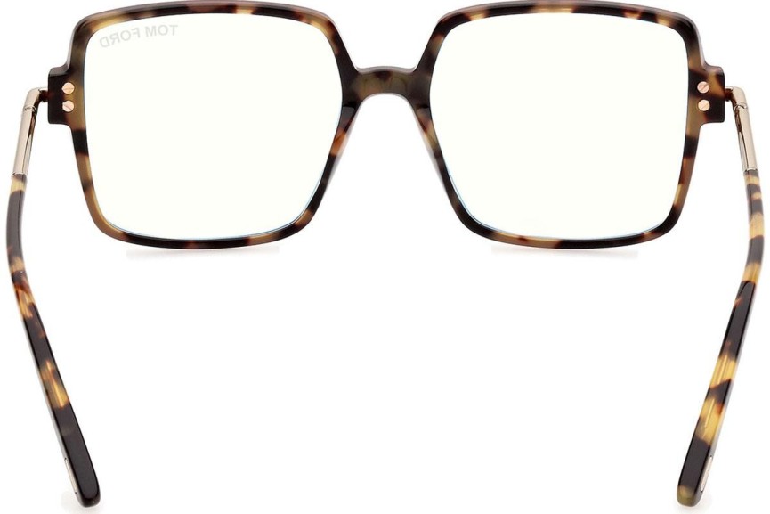 Okulary korekcyjne Tom Ford FT5915-B 071 Kwadratowe Czerwone