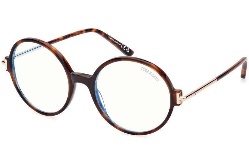 Okulary korekcyjne Tom Ford FT5914-B 052 Okrągłe Havana