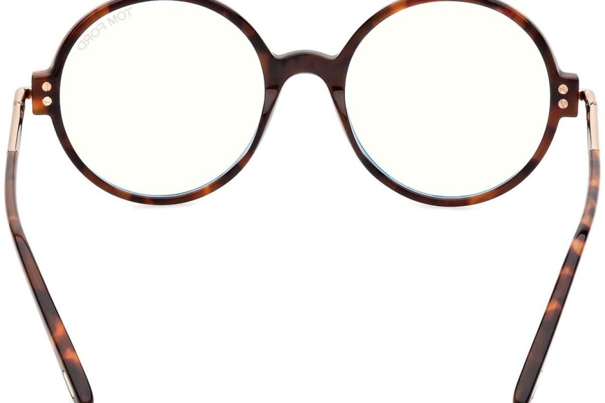 Okulary korekcyjne Tom Ford FT5914-B 052 Okrągłe Havana