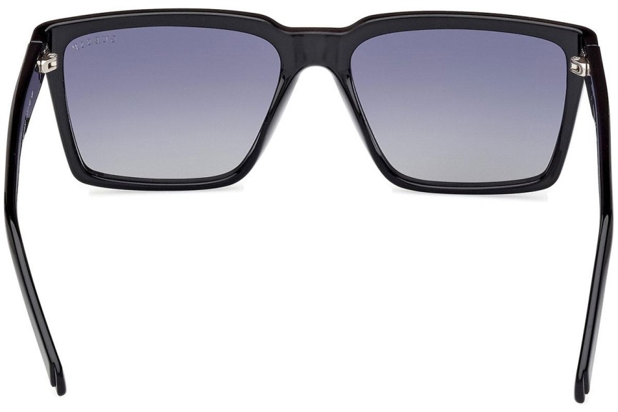 Okulary przeciwsłoneczne Guess GU00084 01D Polarized Kwadratowe Czarne