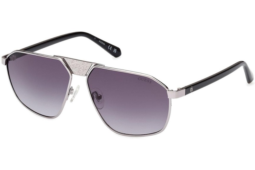 Okulary przeciwsłoneczne Guess GU00086 08B Pilotki (Aviator) Srebrne