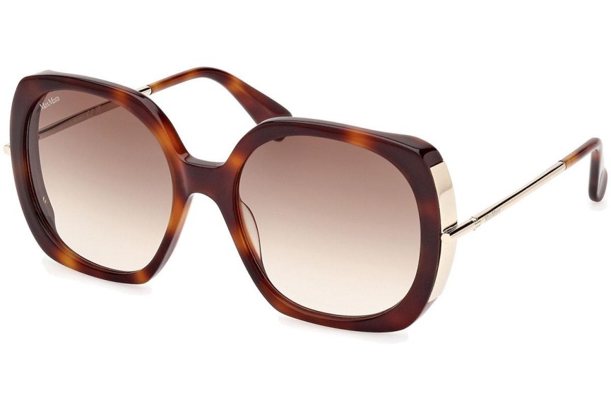 Okulary przeciwsłoneczne Max Mara Malibu9 MM0079 52F Kwadratowe Havana