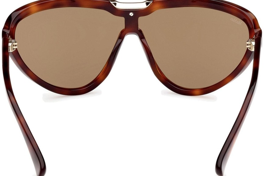 Okulary przeciwsłoneczne Max Mara Emil MM0084 52E Nieregularny Havana