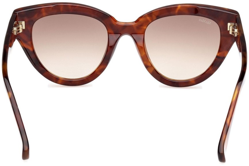 Okulary przeciwsłoneczne Max Mara Glimpse1 MM0077 53F Kocie oczy Havana