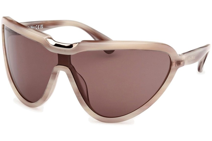 Okulary przeciwsłoneczne Max Mara Emil MM0084 20E Nieregularny Brązowe