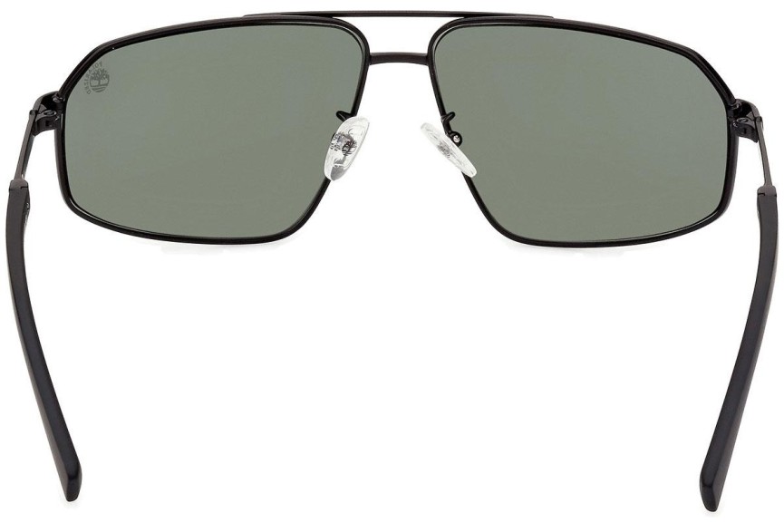 Okulary przeciwsłoneczne Timberland TB9341-H 02R Polarized Pilotki (Aviator) Czarne