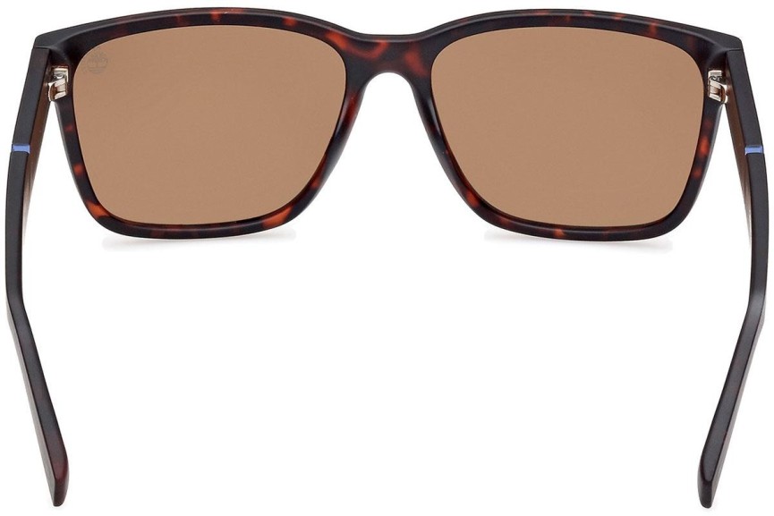 Okulary przeciwsłoneczne Timberland TB9335-H 52H Polarized Kwadratowe Havana