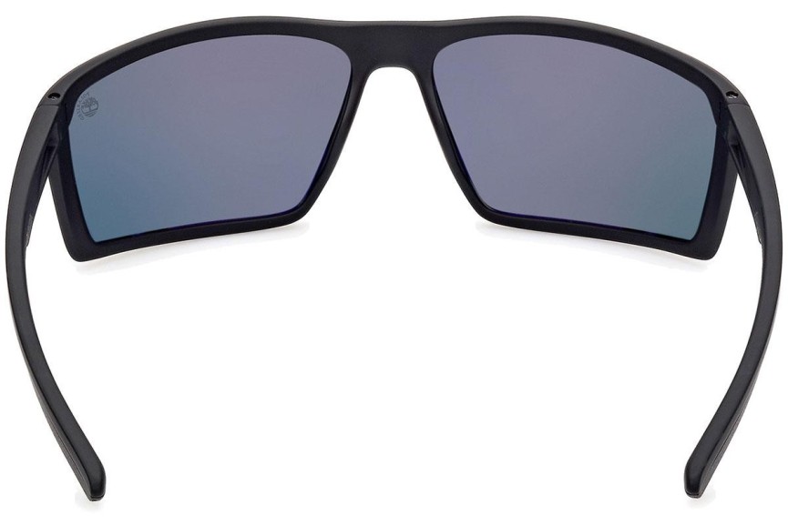 Okulary przeciwsłoneczne Timberland TB9333 02D Polarized Kwadratowe Czarne