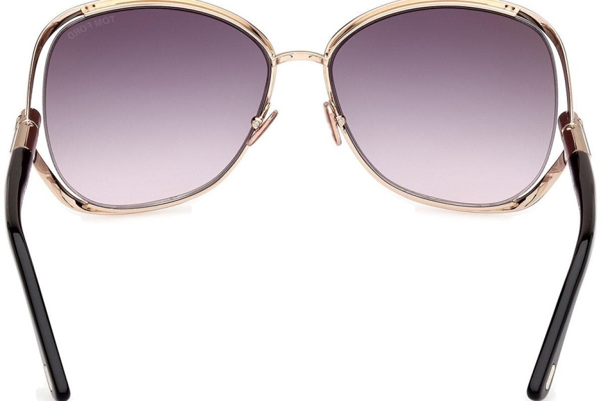 Okulary przeciwsłoneczne Tom Ford Marta FT1091 28B Okrągłe Złote