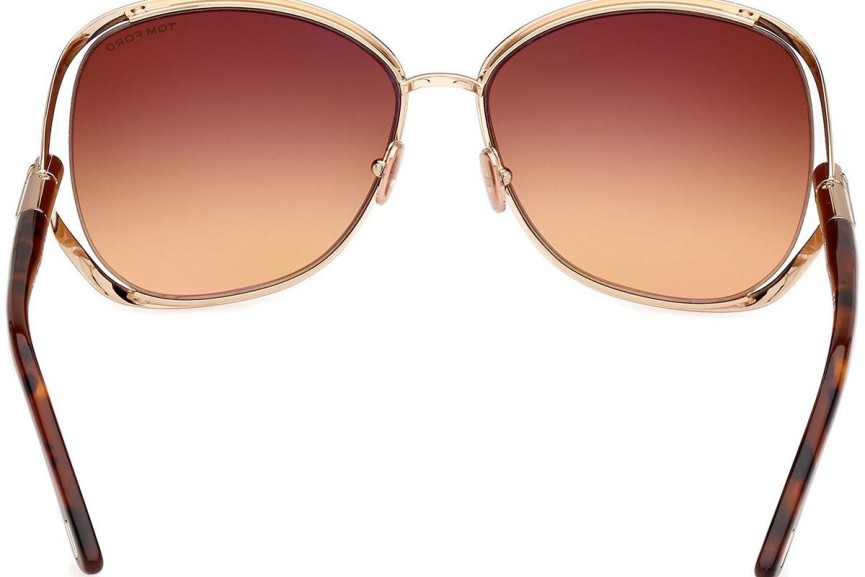 Okulary przeciwsłoneczne Tom Ford Marta FT1091 28F Okrągłe Złote