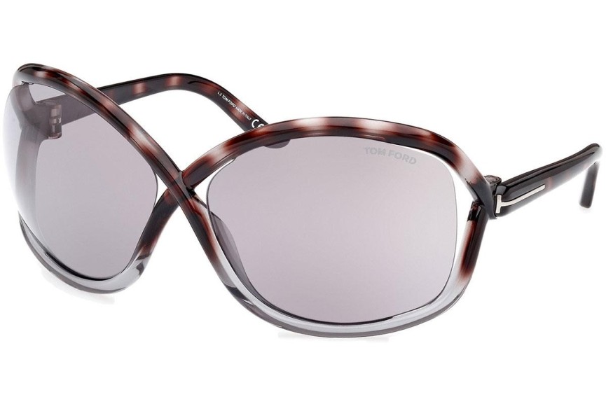 Okulary przeciwsłoneczne Tom Ford Bettina FT1068 55C Nieregularny Havana