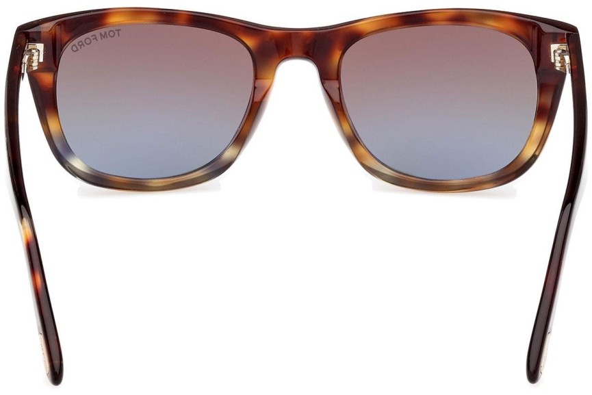 Okulary przeciwsłoneczne Tom Ford Kendel FT1076 56B Kwadratowe Havana