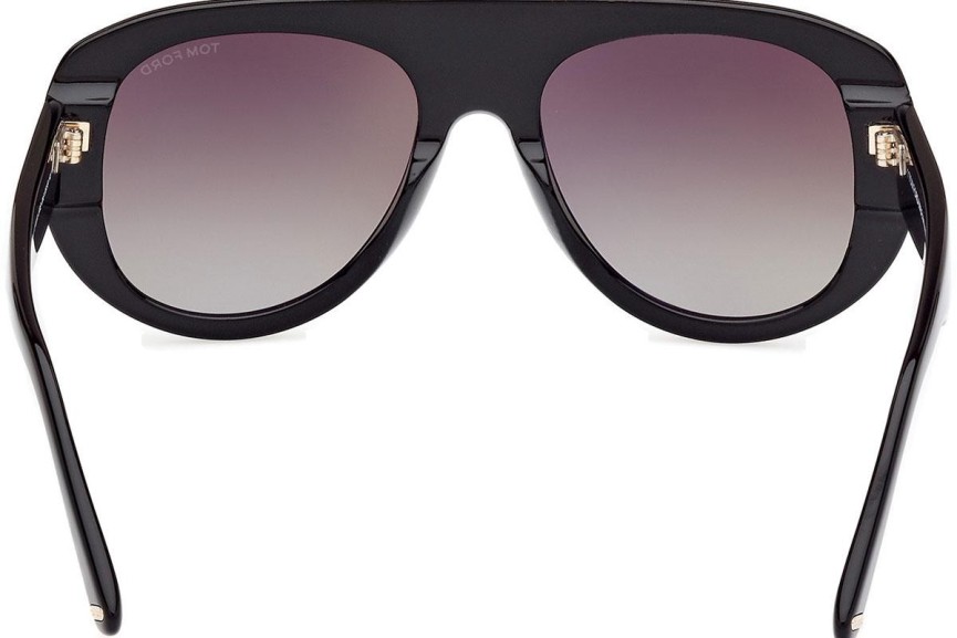 Okulary przeciwsłoneczne Tom Ford Cecil FT1078 01G Pilotki (Aviator) Czarne