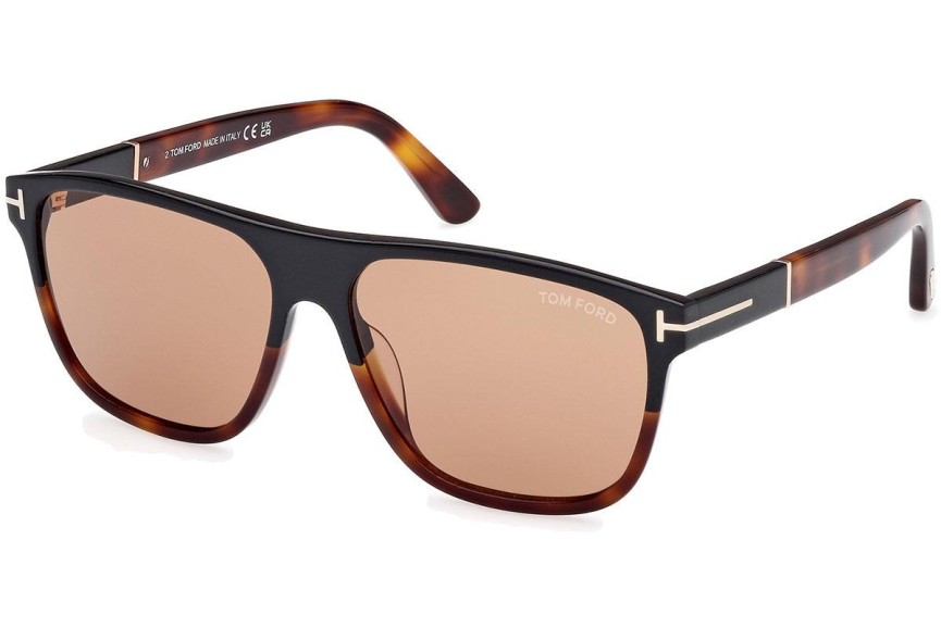 Okulary przeciwsłoneczne Tom Ford Frances FT1081 05E Kwadratowe Czarne