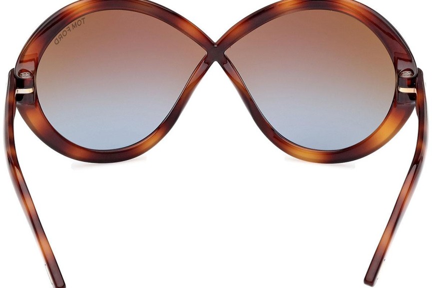 Okulary przeciwsłoneczne Tom Ford Jada FT1070 53F Nieregularny Havana