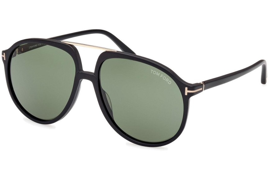 Okulary przeciwsłoneczne Tom Ford Archie FT1079 02N Pilotki (Aviator) Czarne