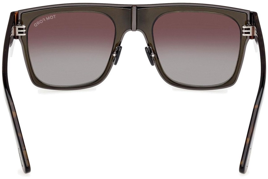 Okulary przeciwsłoneczne Tom Ford Edwin FT1073 51G Kwadratowe Brązowe