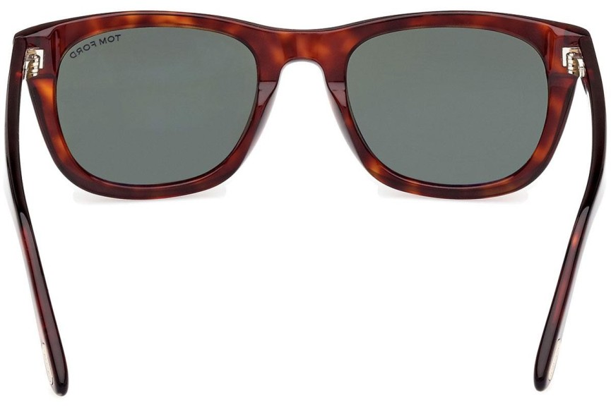 Okulary przeciwsłoneczne Tom Ford Kendel FT1076 54N Kwadratowe Havana