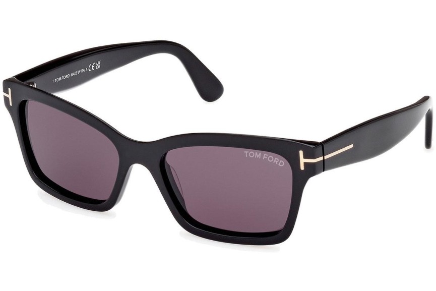 Okulary przeciwsłoneczne Tom Ford Mikel FT1085 01A Kwadratowe Czarne