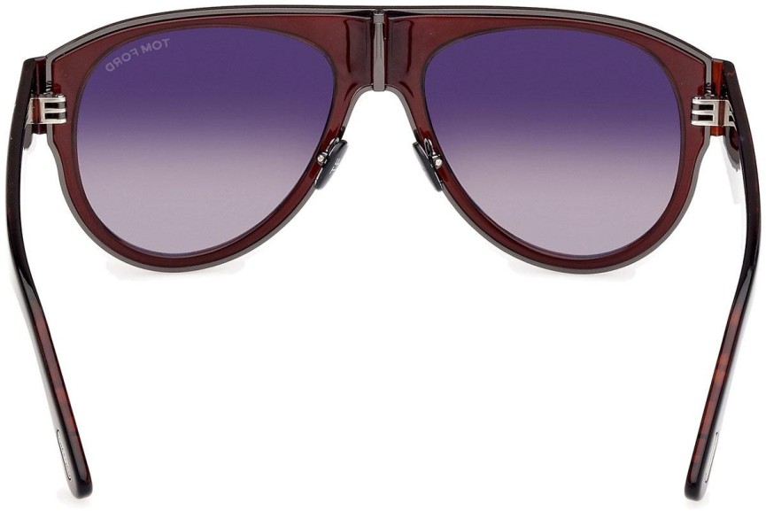 Okulary przeciwsłoneczne Tom Ford Lyle-02 FT1074 48T Pilotki (Aviator) Brązowe