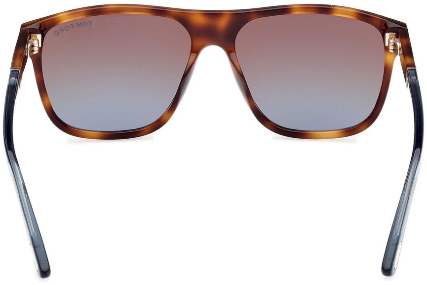 Okulary przeciwsłoneczne Tom Ford Frances FT1081 53F Kwadratowe Havana