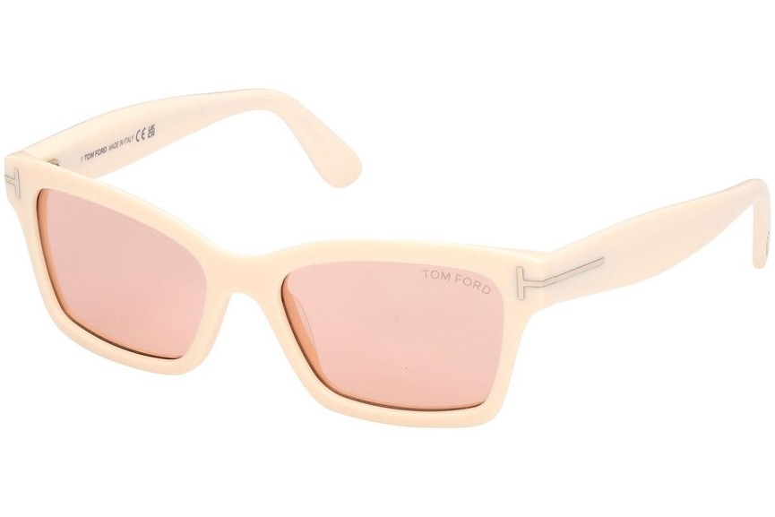 Okulary przeciwsłoneczne Tom Ford Mikel FT1085 25Z Kwadratowe Beżowe