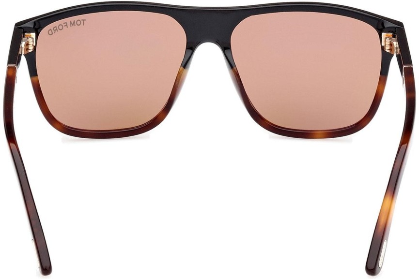 Okulary przeciwsłoneczne Tom Ford Frances FT1081 05E Kwadratowe Czarne