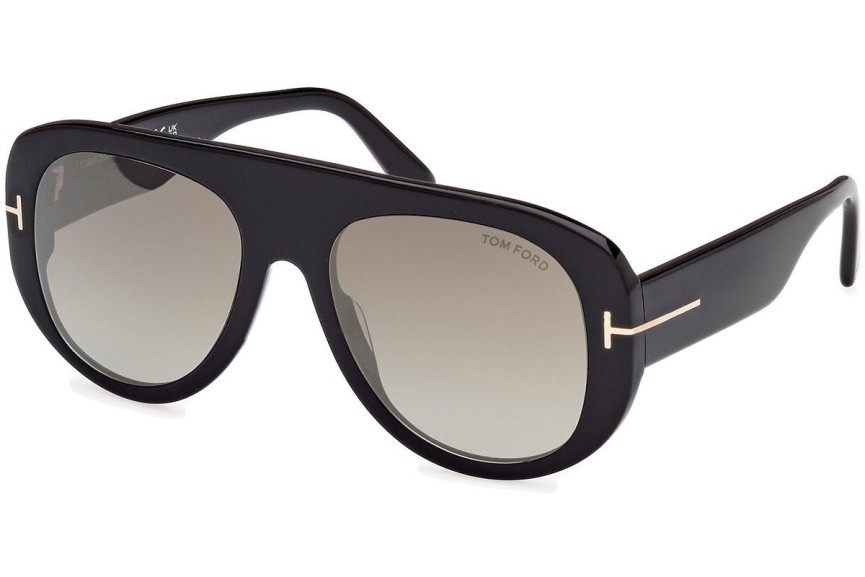 Okulary przeciwsłoneczne Tom Ford Cecil FT1078 01G Pilotki (Aviator) Czarne