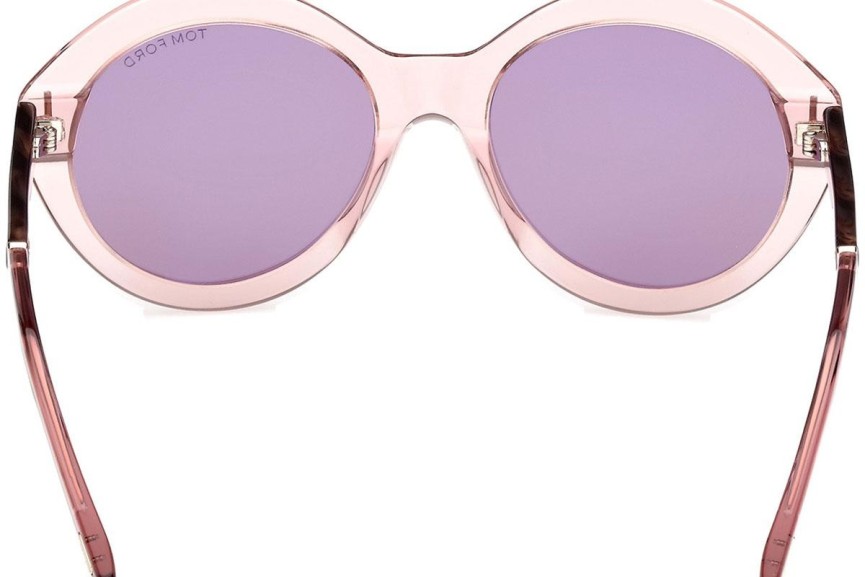 Okulary przeciwsłoneczne Tom Ford Seraphina FT1088 72Z Okrągłe Różowe